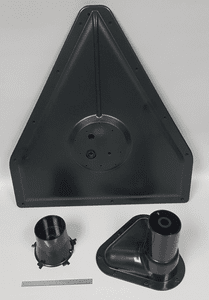 Molded antenna housing