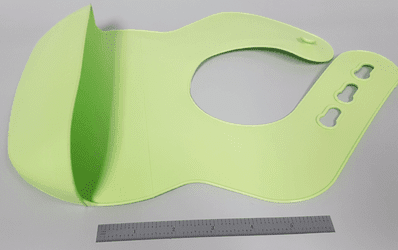 Molded baby bib