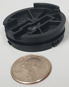 Molded battery cap