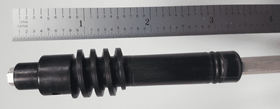 Aluminum overmolded helix shaft
